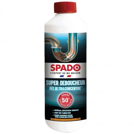 Gel Super Déboucheur Utra-Concentré - 500 g SPADO - 1 Gel Super Déboucheur Utra-Concentré - 500 g SPADO - 1