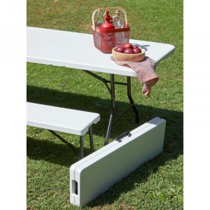 Table Pliante Easytable - 75,5 x 49,5 cm - Blanc Garbar - 5