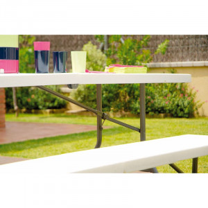 Table Pliante Smart - 180 x 75,5 cm - Blanc Garbar - 4