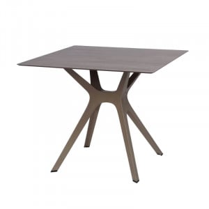 Table Bois à Pied Sable - 90 x 90 cm Resol - 1