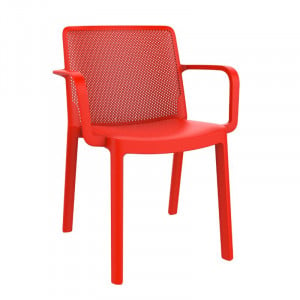 Fauteuil Fresh - Rouge - Lot de 4 Garbar - 1