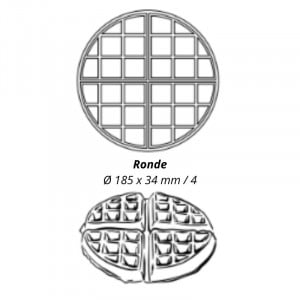 Gaufrier Professionnel à Ouverture 180 ° - Basculement Gauche Droite - Ronde Krampouz - 3