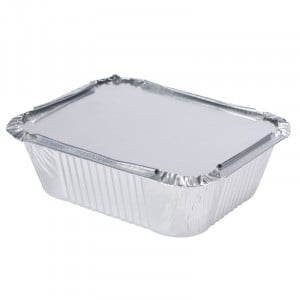 Barquette en Aluminium avec Opercule "Combi Pack" - 670ml - Lot de 100 FourniResto - 2