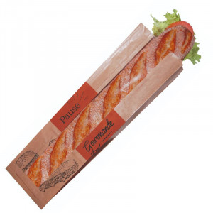 Sac Sandwich avec Fenêtre "Pause Gourmande" - Lot de 1000 FourniResto - 1