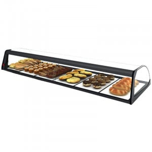 Vitrine Neutre - NEUTRE Présentoirs en Verre Courbé avec LED - L 1190 mm SAYL - 2