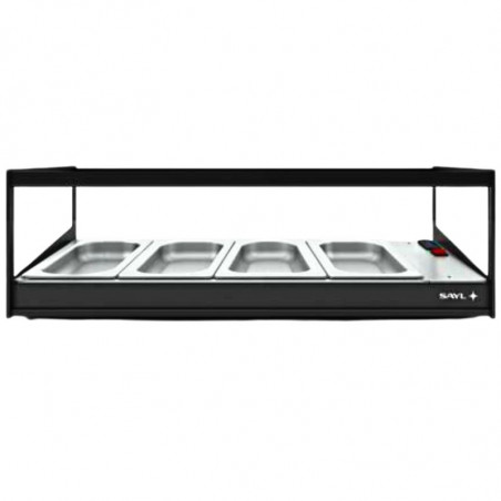 Vitrine Chaude à Poser - LOGIC 1P Chauffer Bain Marie - GN 1/3 - 720 W SAYL - 1