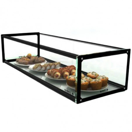 Vitrine Neutre - NEUTRE Présentoirs en Verre Droits 1 Étage - sans LED - L 920 mm SAYL - 1