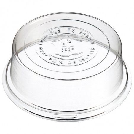 Couvercle en RPET pour Assiette en Pulpe de Canne Ninfea Ø 100 mm - Lot de 50 FourniResto - 1