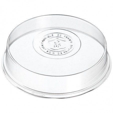 Couvercle en RPET pour Assiette en Pulpe de Canne Ninfea Ø 160 mm - Lot de 50 FourniResto - 1