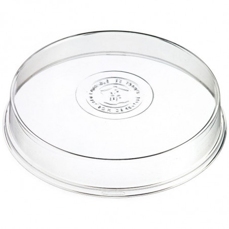 Couvercle en RPET pour Assiette en Pulpe de Canne Ninfea Ø 200 mm - Lot de 50 FourniResto - 1