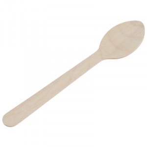 Cuillère à Soupe en Bois - 160 mm - Lot de 100