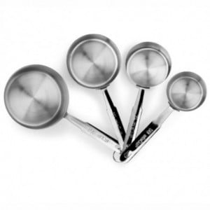 Set de 4 Casseroles Doseur en Inox