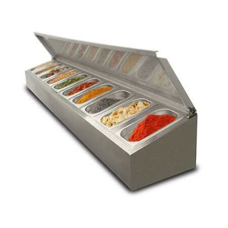 Saladette à poser non réfrigérée - 8 x GN1/4 FourniResto - 1 Saladette à poser non réfrigérée - 8 x GN1/4 FourniResto - 1