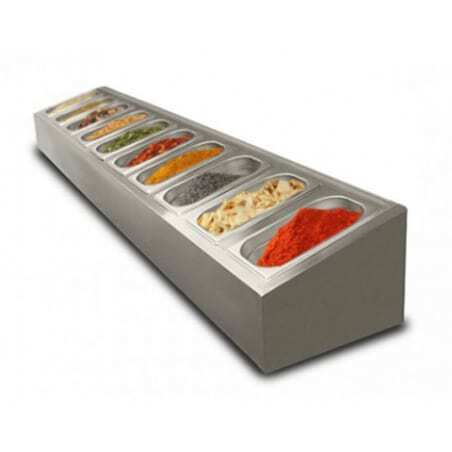 Saladette à poser non réfrigérée - 10 x GN1/4 FourniResto - 1 Saladette à poser non réfrigérée - 10 x GN1/4 FourniResto - 1