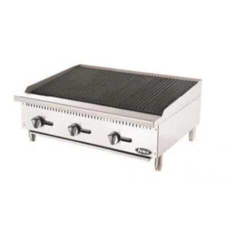 Grill Rainuré à Gaz - 3 Brûleurs FourniResto - 1 Grill Rainuré à Gaz - 3 Brûleurs FourniResto - 1