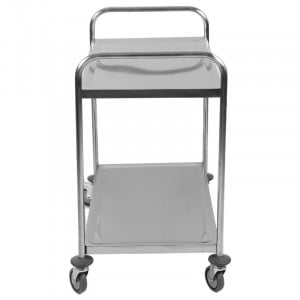 CHARIOT INOX 2 PLATEAUX 800x530 mm - Coop labo