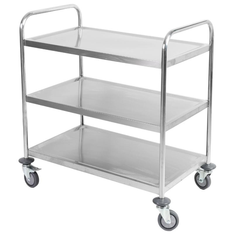 Chariot Inox à 3 Plateaux — vue 3