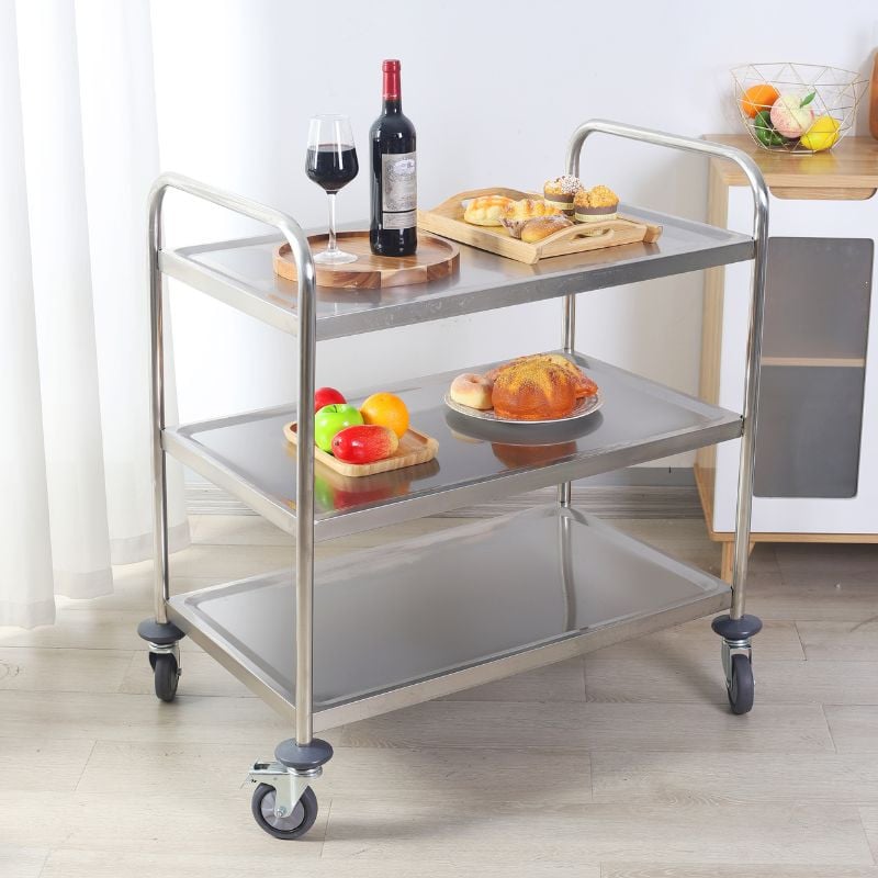 Chariot Inox à 3 Plateaux — vue 2