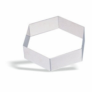 Cercle Hexagone en Inox - L 200 x P 45 mm
