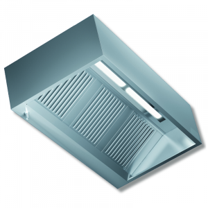 Hotte Série 900 Carrée avec Moteur, Variateur et Led - Longueur 1500 mm