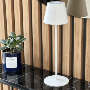Lampe de Table Touch Aluminium - Kelly Blanc