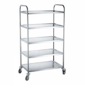 Chariot de Service Inox 5 Plateaux HENDI - 1
