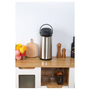 Cafetière thermos à pompe 1,9L-ST - Théière - Cafetière