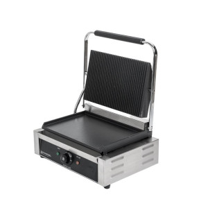 Appareil a panini double professionnel surface rainurée 3,5kw 510*500 -  Combisteel - Grills Paninis - référence 7491.0025 - Stock-Direct CHR