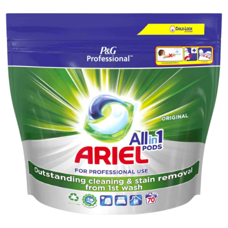 Capsules de Lessive Allin1 Pods Lavage Régulier - 70 Doses - Ariel  Professional - Fourniresto