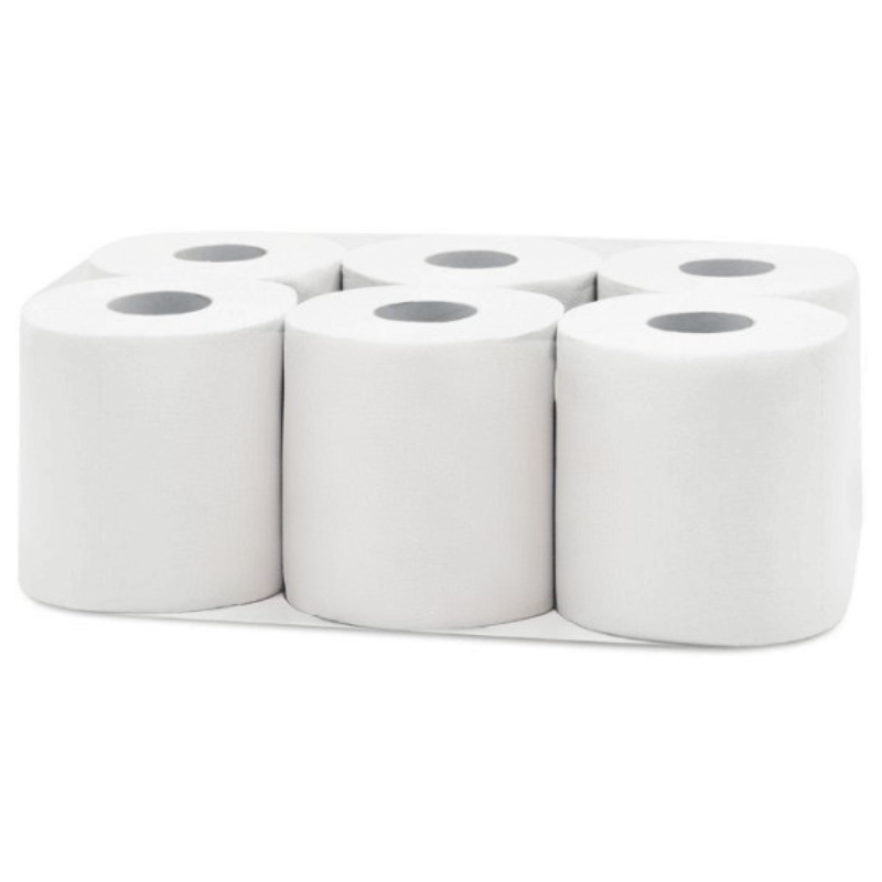 Bobine industrielle d'essuyage 800 formats recyclée blanche 2 plis 26x30cm  x 2 bobines - Daily K