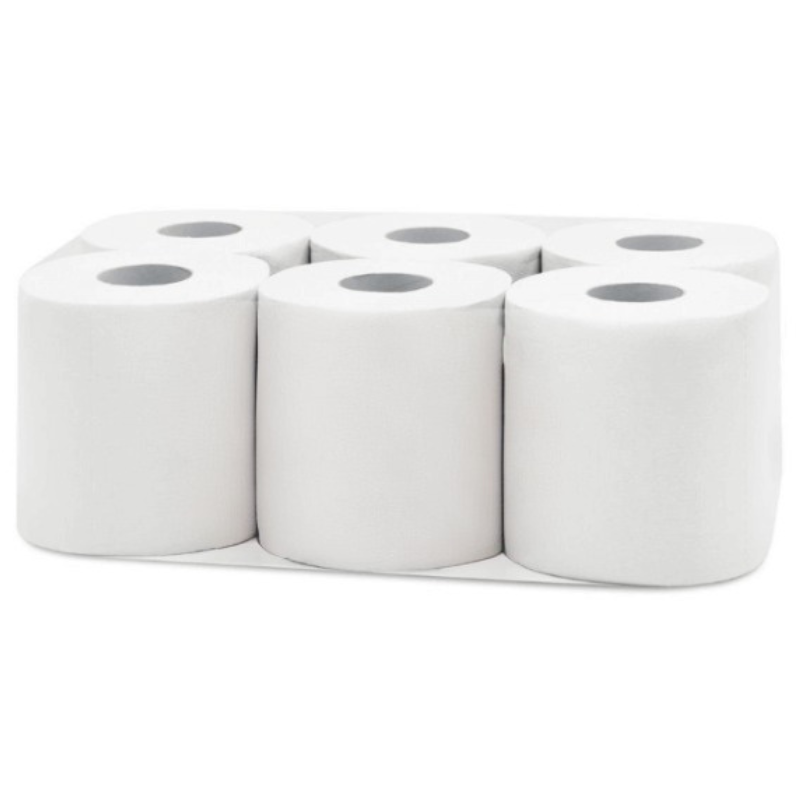 Lot de 2 bobines papier d'essuyage d'atelier blanc