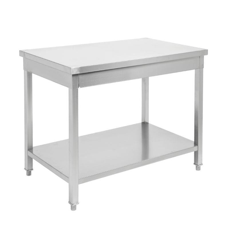 Table Inox avec Etagère - P 700 mm - L 600 mm - Dynasteel - Fourniresto