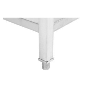 Table inox profondeur 700 mm - Longueur 800 mm - Sans étagère - TTC708T