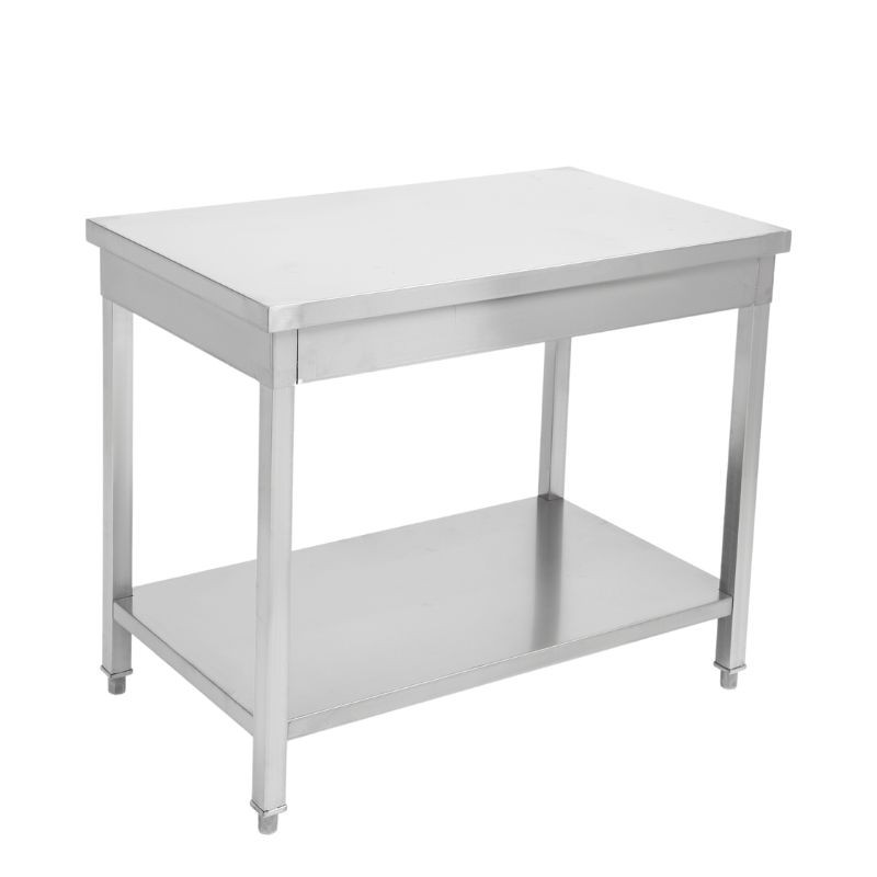 Table Inox avec Etagère - P 700 mm - L 800 mm — vue 4