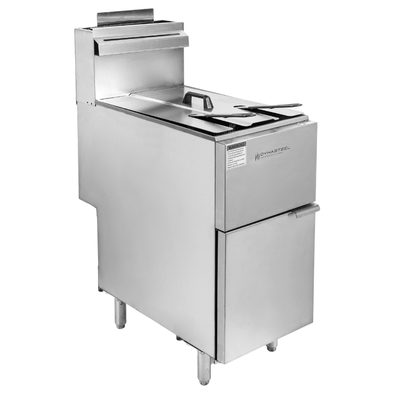 Friteuse Gaz 23 L - Commutable, Dynasteel - Cuve simple, brûleurs, gaz  propane, gaz de ville