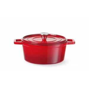 Cocotte en Fonte Émaillée Rouge - 3,7 L