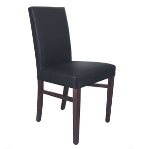 Chaise Seville - Pied Wenge / Chalons - Noir
