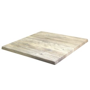 Plateau de Table Stratifié Carré Ponderosa Blanc - 600 x 600 mm