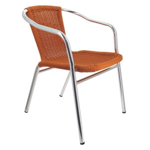 Fauteuil Blain Finition Tressé - Orange- H 720 mm