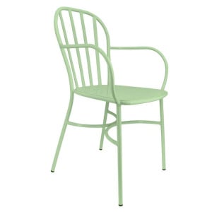 Fauteuil Biscarosse en Aluminium - Vert - 870 mm