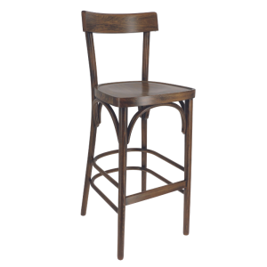 Tabouret Haut Andel en Hêtre Cérusé Foncé - H 1100 mm