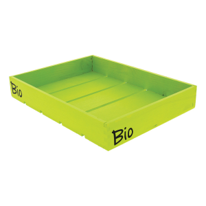 Cagette en Bois Verte Bio - 400 x 300 mm