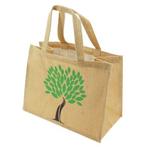 Sac Jute Logo Arbre 360 x 190 mm