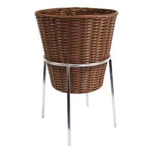 Panier Rond avec Support et Faux-Fond - Chocolat - Ø 370 mm