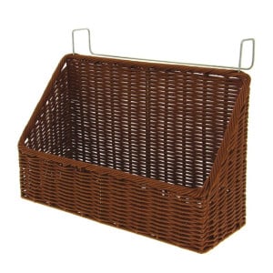 Panier à Suspendre en Polypropylène - Chocolat - L 400 x P 140 mm