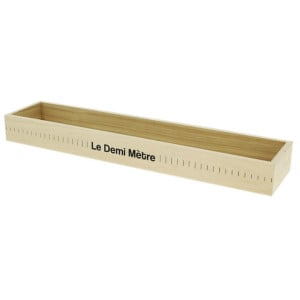 Corbeille Rectangle en Bois - 500 x 110 mm