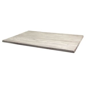 Plateau de Table en Bois HDF - Ponderosa Blanc - 1100 x 700 mm