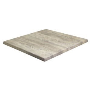 Plateau de Table Carré en Bois HDF - Ponderosa Blanc - 700 x 700 mm