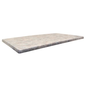 Plateau de Table Rectangle en Bois HDF - Zinc - 1100 x 700 mm