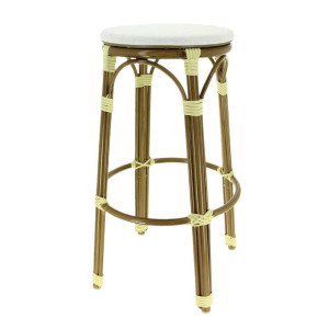 Tabouret Biarritz Ecru - H 760 mm